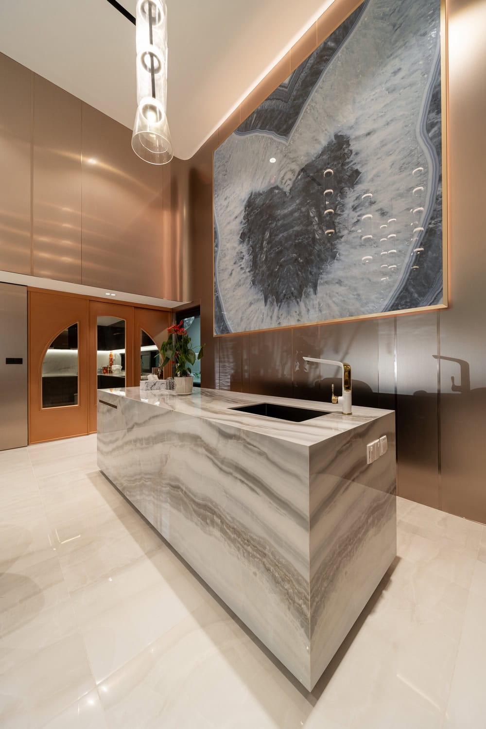pisang-udang-dry-kitchen-feature-wall small office pantry design